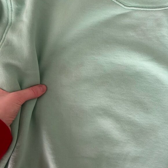 TNA Light Green Fleece-Lined Sweatshirt - Picture 3 of 7